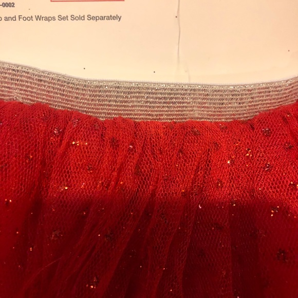 Red Tulle Tutu Sparkles Photo Shoot Valentine 0-3M - Picture 3 of 4